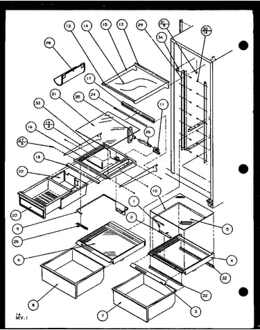 Refrigerator shelving and drawers (sc25j/p7870113w) (sc25jp/7870114w) (sc25j/p1104027w) (sc25jp/p1104028w)