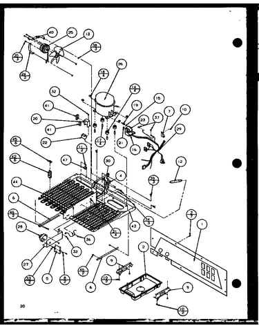 Machine compartment (sc25j/p7870113w) (sc25jp/7870114w) (sc25j/p1104027w) (sc25jp/p1104028w)