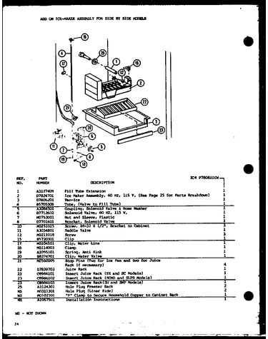 Add on ice-maker (ic4/p7808101w)