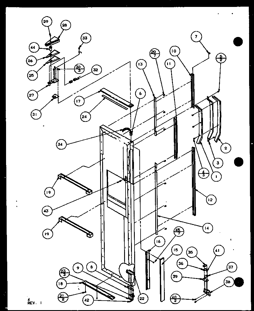 Freezer door (sxd25j/p7870106w) (sxd25jb/p7870107w) (sxd25jp/p7870108w) (sxd22j/p7870119w)