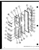 Freezer door (sxd25j/p7870106w) (sxd25jb/p7870107w) (sxd25jp/p7870108w) (sxd22j/p7870119w)