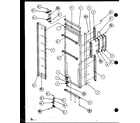 Amana SXD25JB-P7870107W refrigerator door (sxd25j/p7870106w) (sxd25jb/p7870107w) (sxd25jp/p7870108w) (sxd22j/p7870119w) diagram