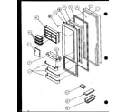 Amana SXD22J-P7870119W refrigerator door (sxd25j/p7870106w) (sxd25jb/p7870107w) (sxd25jp/p7870108w) (sxd22j/p7870119w) diagram