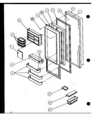 Refrigerator door (sxd25j/p7870106w) (sxd25jb/p7870107w) (sxd25jp/p7870108w) (sxd22j/p7870119w)
