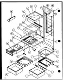 Refrigerator shelving and drawers (sxd25j/p7870106w) (sxd25jb/p7870107w) (sxd25jp/p7870108w) (sxd22j/p7870119w)