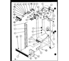 Amana SXD22J-P7870119W refrigerator/freezer controls and cabinet part (sxd25j/p7870106w) (sxd25jb/p7870107w) (sxd25jp/p7870108w) (sxd22j/p7870119w) diagram