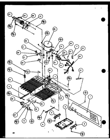 Machine compartment (sxd25j/p7870106w) (sxd25jb/p7870107w) (sxd25jp/p7870108w) (sxd22j/p7870119w)