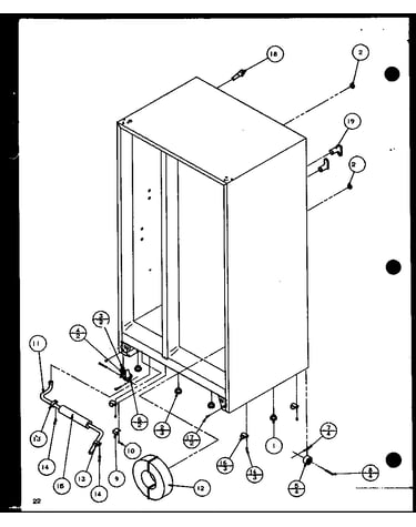 Drain and rollers (sxd25j/p7870106w) (sxd25jb/p7870107w) (sxd25jp/p7870108w) (sxd22j/p7870119w)