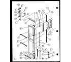 Amana SCD25J-P7870115W freezer door hinge and trim parts (scd25j/p7870115w) (scd25jb/p7870116w) (scd25jp/p7870117w) diagram