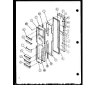 Amana SCD25JB-P7870116W freezer door (scd25j/p7870115w) (scd25jb/p7870116w) (scd25jp/p7870117w) diagram