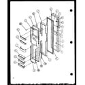 Amana SCD25J-P7870115W freezer door (scd25j/p7870115w) (scd25jb/p7870116w) (scd25jp/p7870117w) diagram