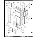 Amana SCD25J-P7870115W refrigerator door hinge and trim parts (scd25j/p7870115w) (scd25jb/p7870116w) (scd25jp/p7870117w) diagram