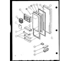 Amana SCD25JB-P7870116W refrigerator door (scd25j/p7870115w) (scd25jb/p7870116w) (scd25jp/p7870117w) diagram