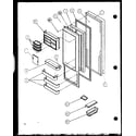 Amana SCD25J-P7870115W refrigerator door (scd25j/p7870115w) (scd25jb/p7870116w) (scd25jp/p7870117w) diagram