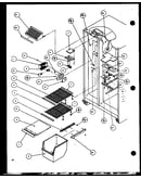 Freezer shelving and refrigerator light (scd25j/p7870115w) (scd25jb/p7870116w) (scd25jp/p7870117w)
