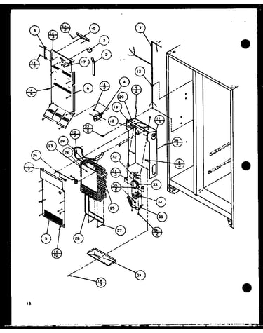 Evaporator and air handling (scd25j/p7870115w) (scd25jb/p7870116w) (scd25jp/p7870117w)