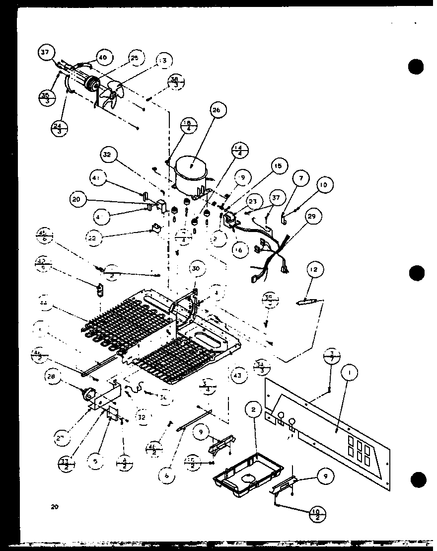 MACHINE COMPARTMENT (SCD25J/P7870115W) (SCD25JB/P7870116W) (SCD25JP/P7870117W)