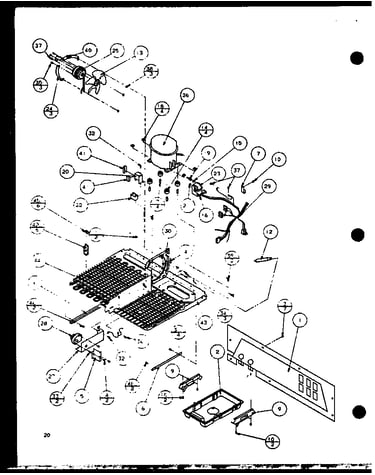Machine compartment (scd25j/p7870115w) (scd25jb/p7870116w) (scd25jp/p7870117w)