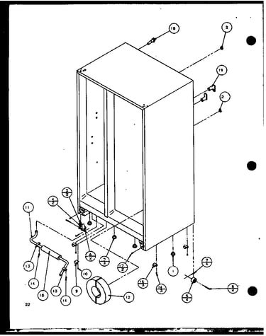 Drain and rollers (scd25j/p7870115w) (scd25jb/p7870116w) (scd25jp/p7870117w)