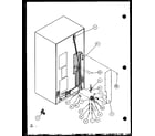 Amana SCD25JB-P7870116W cabinet back (scd25j/p7870115w) (scd25jb/p7870116w) (scd25jp/p7870117w) diagram
