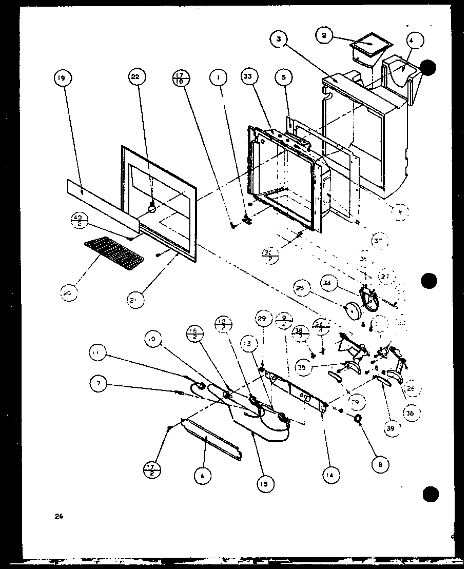 ICE AND WATER CAVITY (SCD25J/P7870115W) (SCD25JB/P7870116W) (SCD25JP/P7870117W)