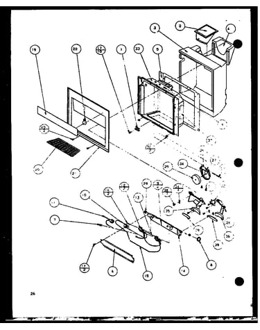 Ice and water cavity (scd25j/p7870115w) (scd25jb/p7870116w) (scd25jp/p7870117w)