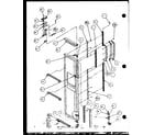 Amana SLD22JB-P7870133W freezer door hinge and trim parts (sld25j/p7870110w) (sld25jb/p7870111w) (sld25jp/p7870112w) (sld22jb/p7870133w) diagram