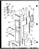 Freezer door hinge and trim parts (sld25j/p7870110w) (sld25jb/p7870111w) (sld25jp/p7870112w) (sld22jb/p7870133w)