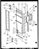 Refrigerator door hinge and trim parts (sld25j/p7870110w) (sld25jb/p7870111w) (sld25jp/p7870112w) (sld22jb/p7870133w)