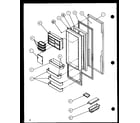 Amana SLD25J-P7870110W refrigerator door (sld25j/p7870110w) (sld25jb/p7870111w) (sld25jp/p7870112w) (sld22jb/p7870133w) diagram