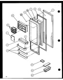 Refrigerator door (sld25j/p7870110w) (sld25jb/p7870111w) (sld25jp/p7870112w) (sld22jb/p7870133w)