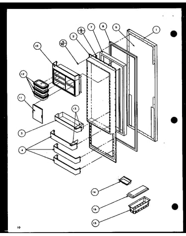 Refrigerator door (sld25j/p7870110w) (sld25jb/p7870111w) (sld25jp/p7870112w) (sld22jb/p7870133w)