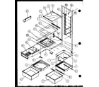Amana SLD25JB-P7870111W refrigerator shelving and drawers (sld25j/p7870110w) (sld25jb/p7870111w) (sld25jp/p7870112w) (sld22jb/p7870133w) diagram