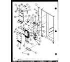 Amana SLD22JB-P7870133W evaporator and air handling (sld25j/p7870110w) (sld25jb/p7870111w) (sld25jp/p7870112w) (sld22jb/p7870133w) diagram