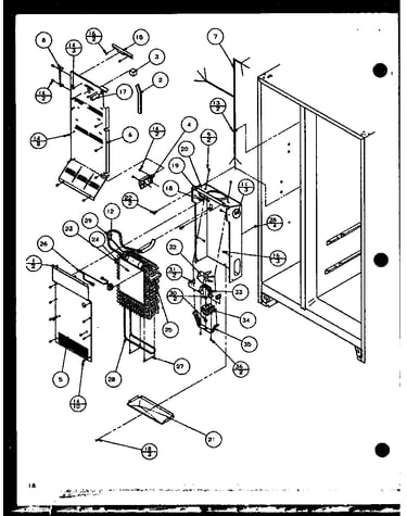 Evaporator and air handling (sld25j/p7870110w) (sld25jb/p7870111w) (sld25jp/p7870112w) (sld22jb/p7870133w)