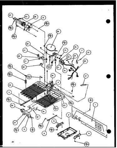 Machine compartment (sld25j/p7870110w) (sld25jb/p7870111w) (sld25jp/p7870112w) (sld22jb/p7870133w)