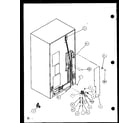 Amana SLD25J-P7870110W cabinet back (sld25j/p7870110w) (sld25jb/p7870111w) (sld25jp/p7870112w) (sld22jb/p7870133w) diagram