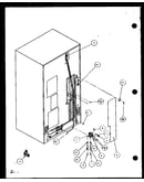 Cabinet back (sld25j/p7870110w) (sld25jb/p7870111w) (sld25jp/p7870112w) (sld22jb/p7870133w)