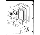 Amana 36071-P1108705W refrigerator door diagram