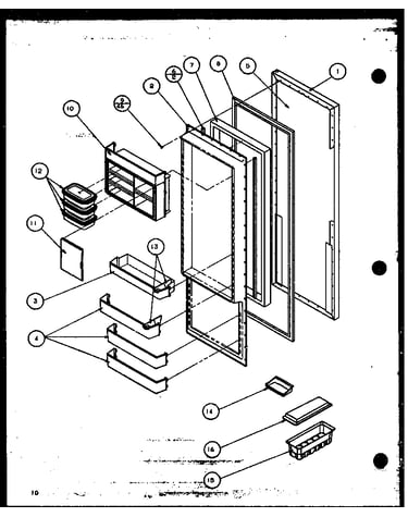 Refrigerator door
