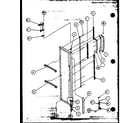 Amana 36551-P1115401W freezer door (36551/p1115401w) (36551/p1115402w) (36558/p1115403w) (36558/p1115404w) diagram