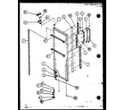 Amana 36551-P1115401W refrigerator door (36551/p1115401w) (36551/p1115402w) (36558/p1115403w) (36558/p1115404w) diagram