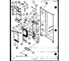 Amana 36551-P1115401W freezer evaporator and air handling (36551/p1115401w) (36551/p1115402w) (36558/p1115403w) (36558/p1115404w) diagram