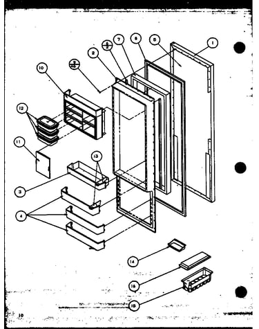 Refrigerator door