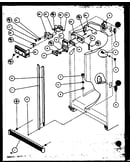 Refrigerator/freezer controls and cabinet parts