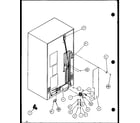 Amana 36591-P1108403W cabinet back diagram
