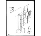 Amana SZ22NL-P1162701WL freezer door hinge and trim parts diagram