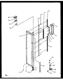 Freezer door hinge and trim parts
