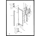 Amana SZ25NE-P1162702WE refrigerator door hinge and trim parts diagram