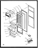 Refrigerator door (sz22ne/p1162701we) (sz22nl/p1162701wl) (sz22nw/p1162701ww) (sq22nbl/p1162705wl) (sq22nbw/p1162705ww)